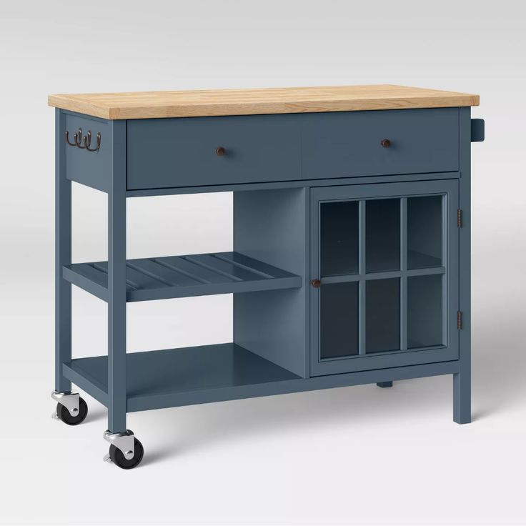 Windham Wood Top Kitchen Island Threshold Narrow Tops Small Decor Windham Wood Top Kitchen Island, Threshold Windham Wood Top Kitchen Island