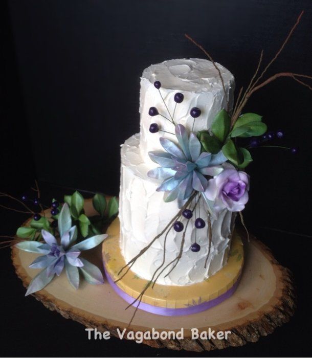 I Like The Twigs Rustic Buttercream With Succulents And Berries Wedding Cake I Like The Twigs Rustic Buttercream With Succulents And Berries Wedding Cake