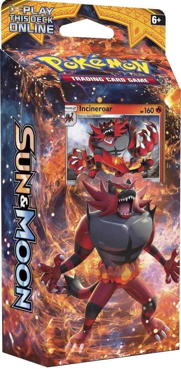 Sun /& Moon Theme Deck Pokemon TCG Roaring Heat 60 Cards+++ Incineroar