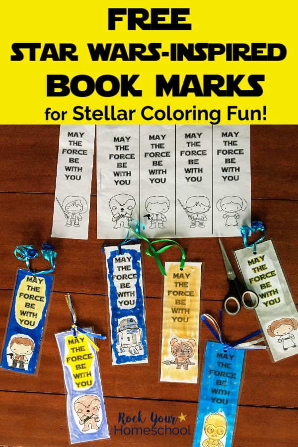 free star wars inspired coloring bookmarks for kids