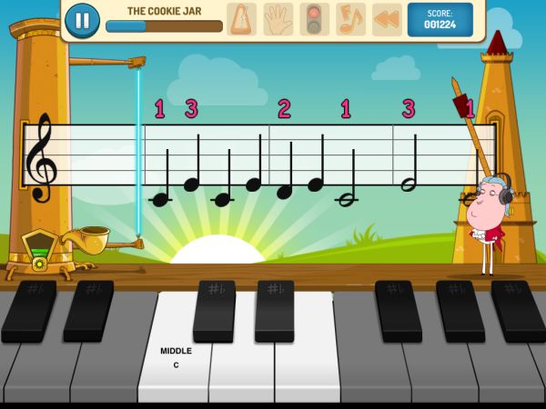 This iPad app is free if you're a piano teacher - good review here, too