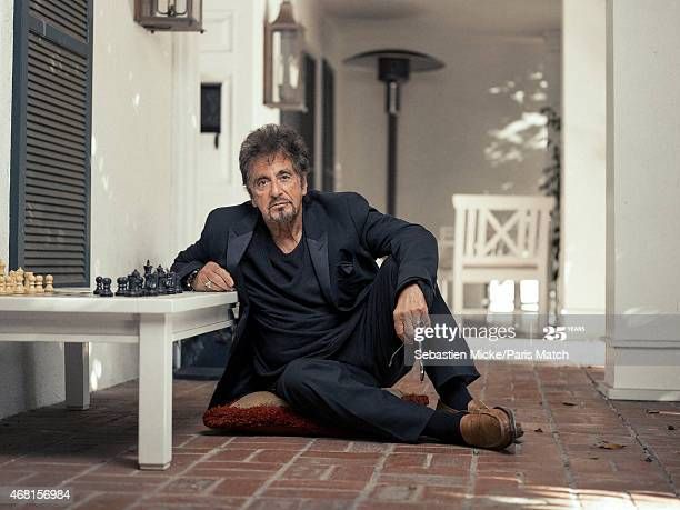 Actor Al Pacino is photographed at his home for Paris Match on... | Al