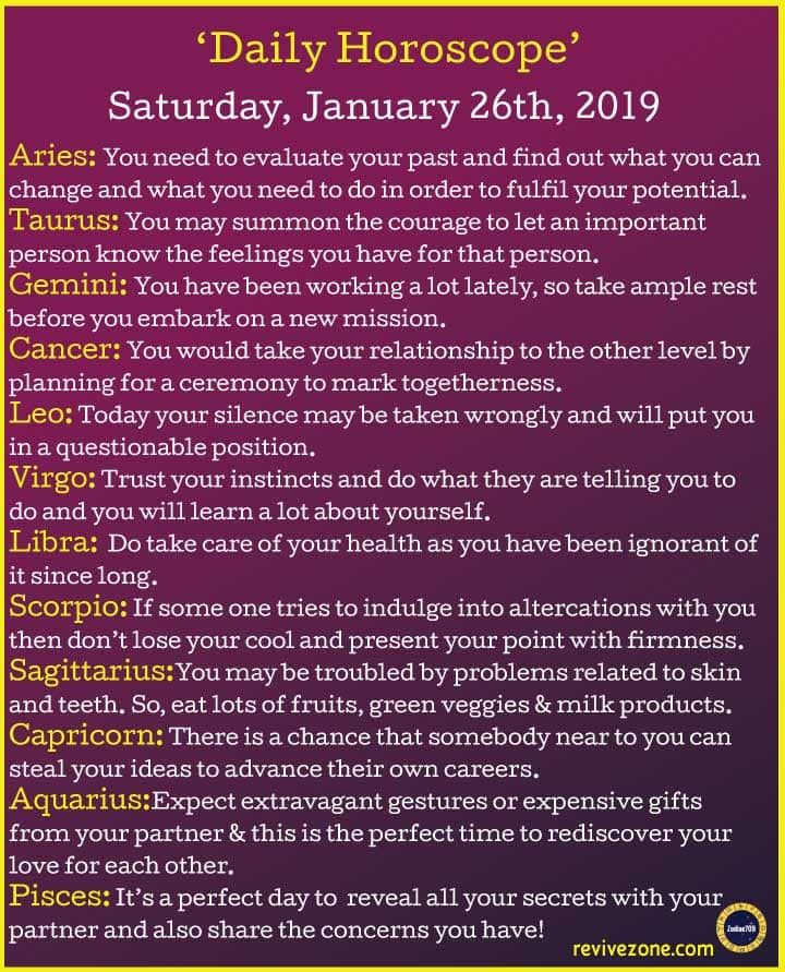 pisces horoscope 26 january