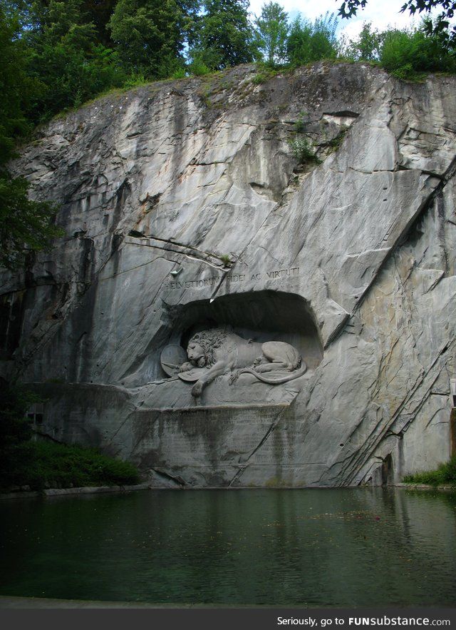 One Of The Coolest Monuments I Have Ever Seen Funsubstance Com Lion Monument Lucerne Monument