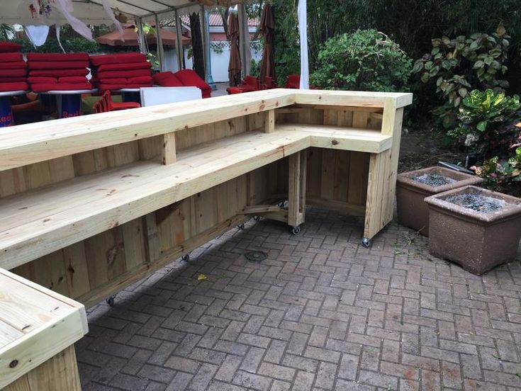 Mega U 2 Level 4 5 X 14 L Patio Bar Rustic Outdoor Backyard Patio Bar Rustic Outdoor Backyard, L Shaped Outdoor Bar
