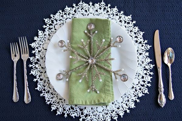 Dollar Store Snowflake Craft Dollar Store Snowflake Craft