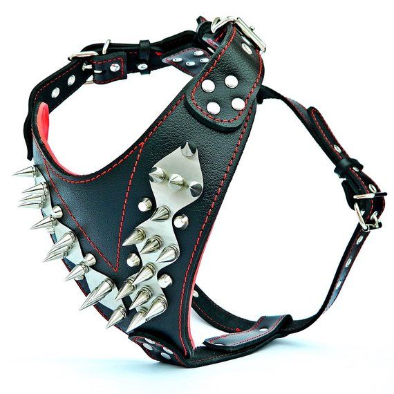 Bestia Genuine Leather Steel Harness Stainless Steel Soft