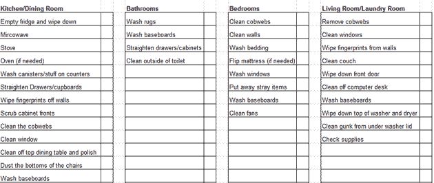 How to Make an Efficient Weekly House Cleaning Schedule