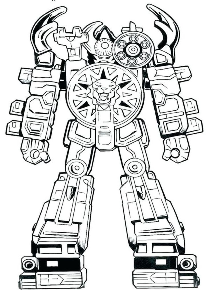 coloring pages vir the robot boy | Power rangers coloring pages