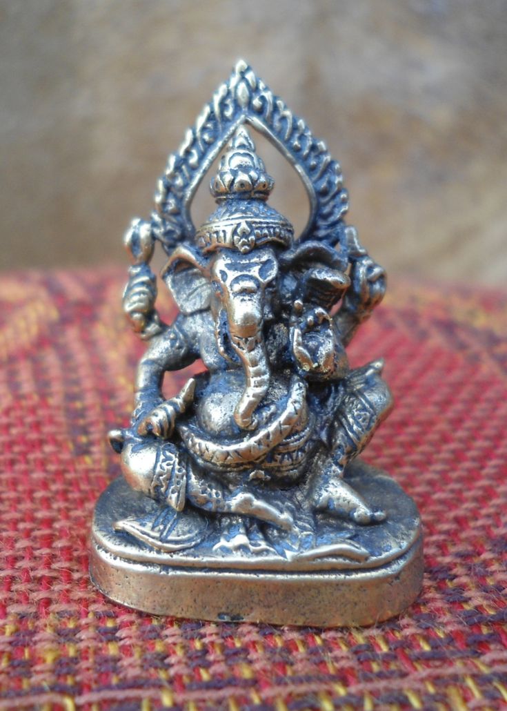 Small Statue Ganesh Brass Statue Altar