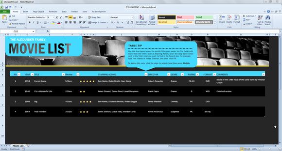 movie database template movie list templates semi monthly timesheet template free
