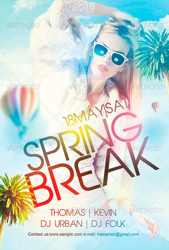 spring flyer template free