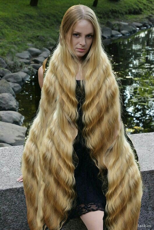 Screaming cute long hair blonde