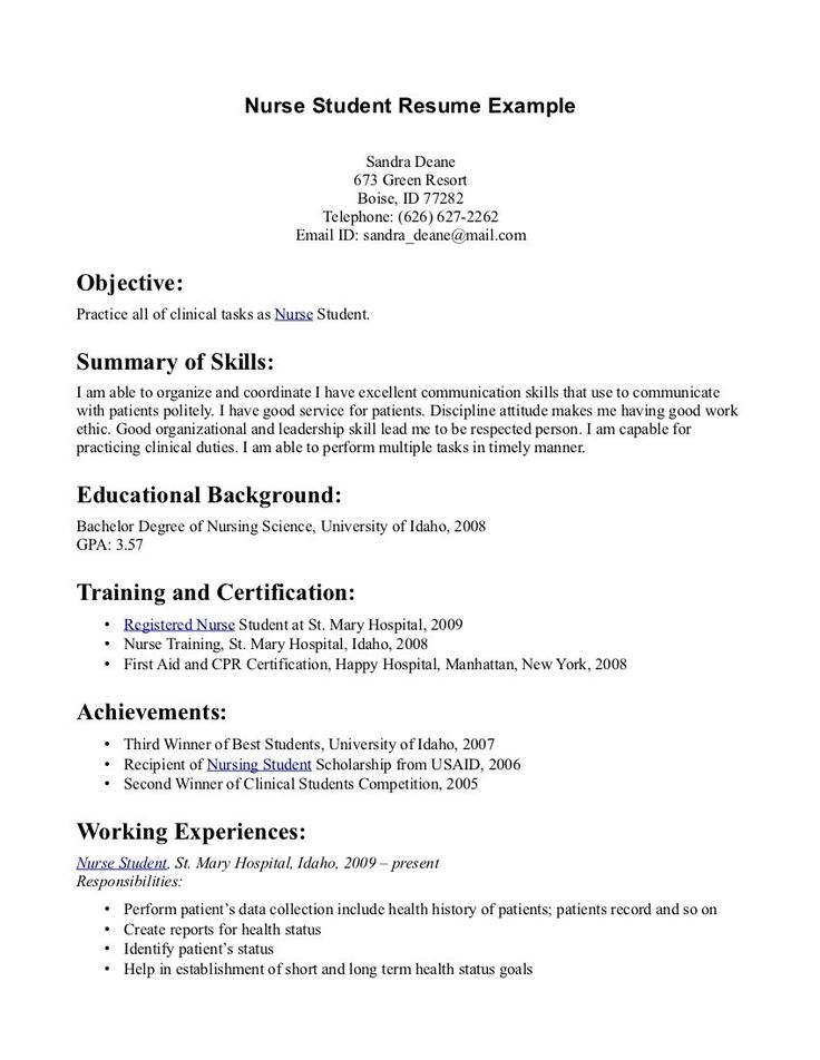 Más de 25 ideas increíbles sobre Student nurse resume en Pinterest - graduate nurse resume sample Más de 25 ideas increíbles sobre Student nurse resume en Pinterest - graduate nurse resume sample