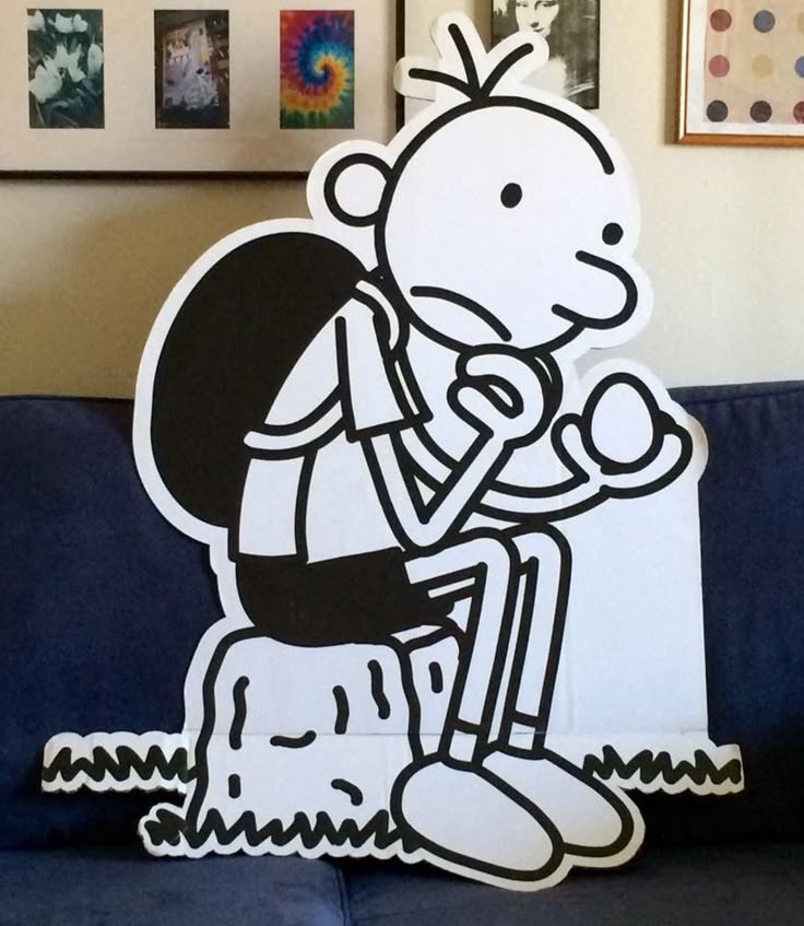 Diary of a Wimpy Kid giant cardboard cutout | Wimpy kid, Kid clipart, Wimpy