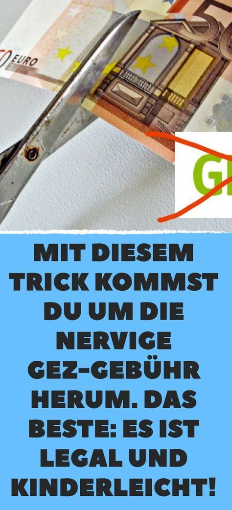 Mit diesem Trick kommen Sie um die nervige GEZ-Gebühr. Das Beste: Es ist l