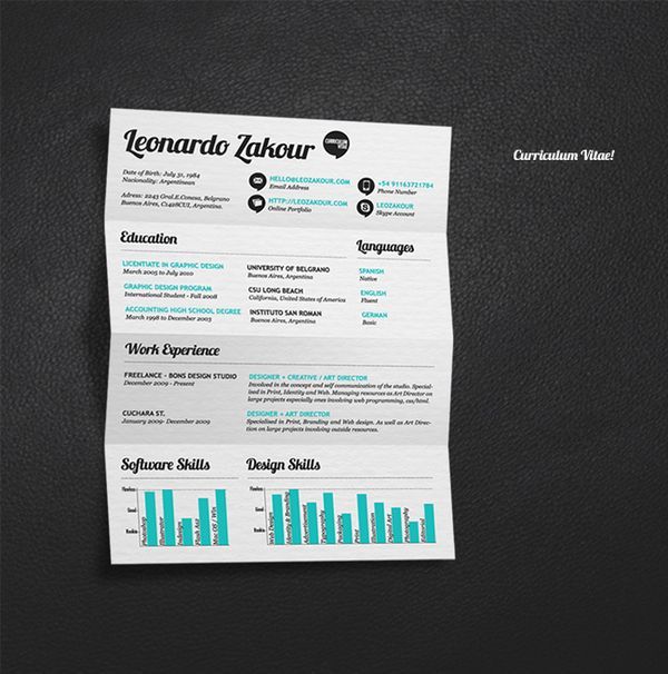 online portfolio resumes