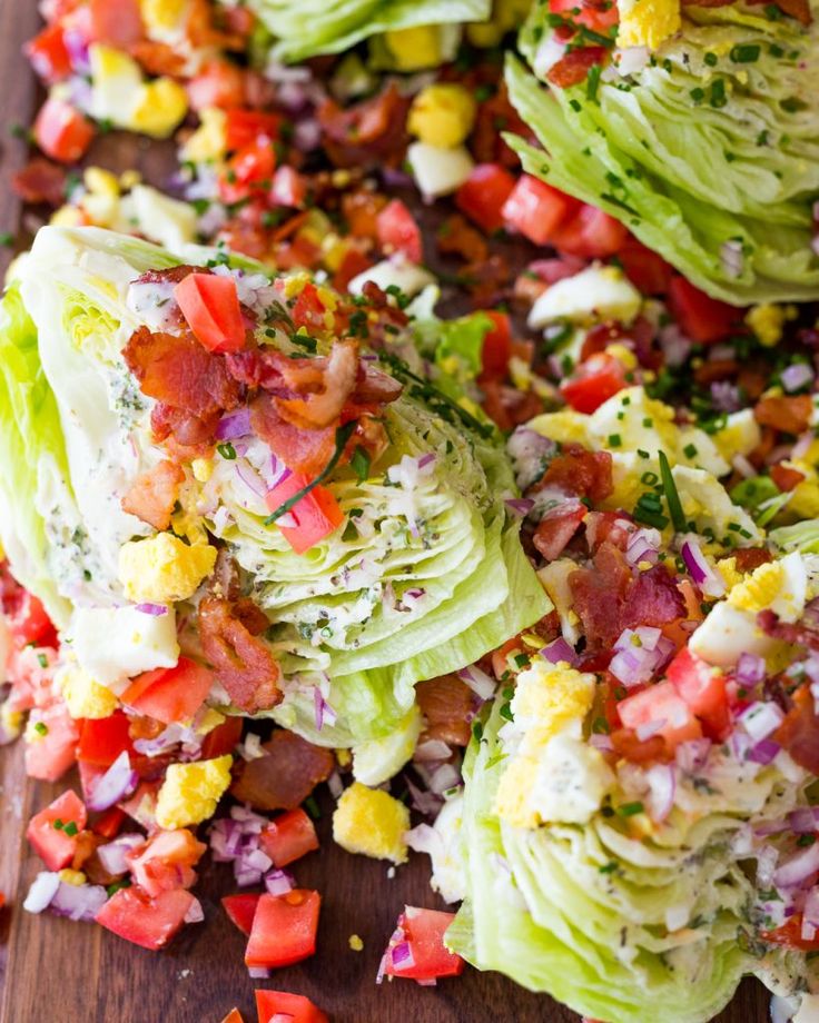 Classic Wedge Salad with Whole30 Ranch Dressing Classic Wedge Salad with Whole30 Ranch Dressing