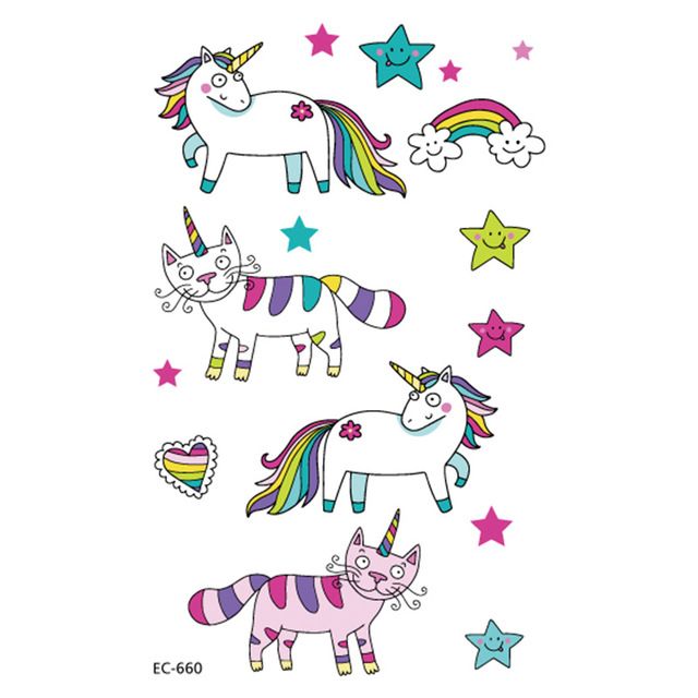 Kawaii Rainbow Unicorn Nugget Vinyl Sticker Unicorn Logo Kawaii