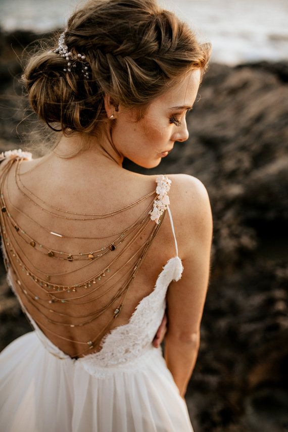 Haarschmuck Tiara Gold Krone Brautschmuck Boho Haarband