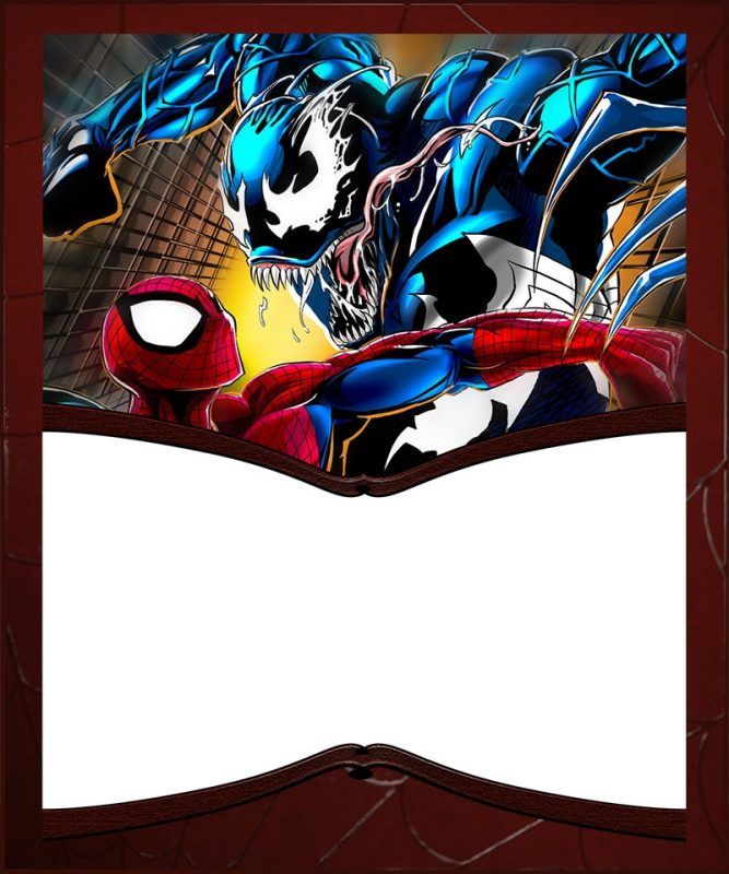 Venom Invitation Templates No cost and Printable Coolest photo relating to Free Printable Super Hero Invitations called Venom Invitation Templates No cost and Printable Coolest