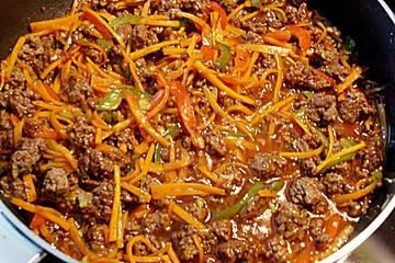 Das perfekte Chinesische Hackfleischpfanne-Rezept mit Bild und einfacher Schritt...