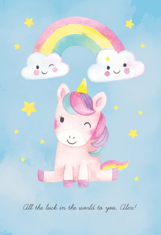Unicorn Luck Good Luck Card (Free) Greetings Island Good luck Unicorn Luck Good Luck Card (Free) Greetings Island Good luck
