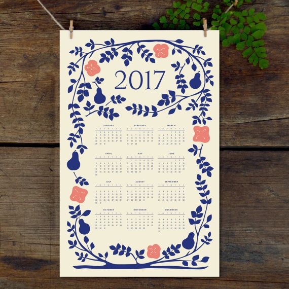 2019 wall calendar 11x17 year at a glance calendar 2019 folk art