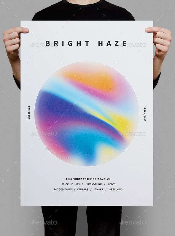 Bright Haze Poster & #Flyer - Clubs & Parties Events Download here: https://graphicriver.net/item/bright-haze-poster-flyer/19688571?ref=alena994