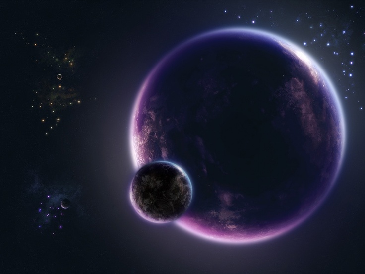 group of cool planets space wallpaper