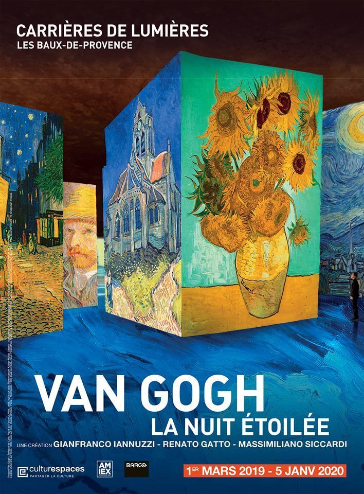 Carrieres De Lumieres Now In Paris And Provence Perfectly Provence Starry Night Van Gogh Van Gogh Exhibition Van Gogh