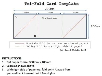 triangle fold card