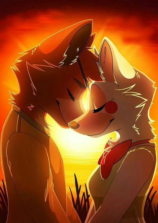 Foxy and mangle anime