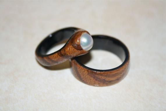 and Mrs Mr Rustic Wood Wedding Band Set Wood Couple/'s Ring Unique Anniversary Bands Ring Set
