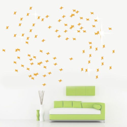 Removable 50Pcs Stars Sky Mirror Wall Stickers Decal Art Kids Room Decoration Removable 50Pcs Stars Sky Mirror Wall Stickers Decal Art Kids Room Decoration