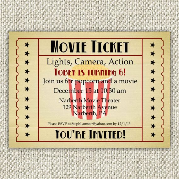 Best 25+ Movie party invitations ideas on Pinterest 13 the movie - movie ticket invitation template free printable Best 25+ Movie party invitations ideas on Pinterest 13 the movie - movie ticket invitation template free printable