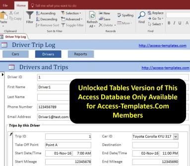 office database templates