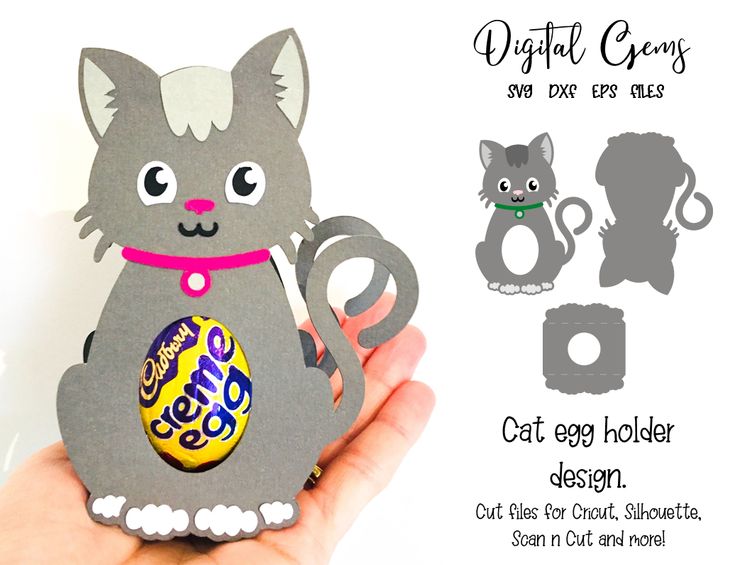 Cat egg holder design, SVG / DXF / EPS files in 2020 ...
