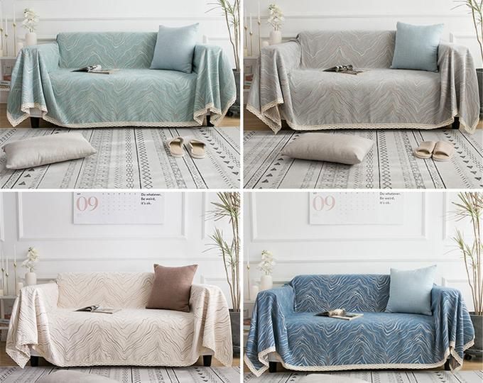 Sofa Cover High Stretch Couch Slipcover With Separate Cushion Slip Covers Cushions On Sofa Cover High Stretch Couch Slipcover, Sofa Slipcover With Separate Back Cushion Covers