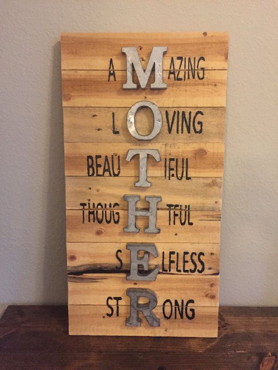 mother sign mothers day sign wall sign pallet sign wood sign