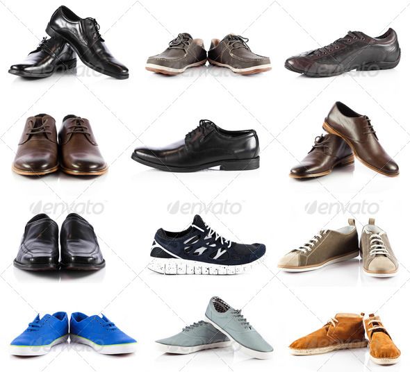 Male Shoes Collection Men Shoes Over White Background Shoe Collection Shoes Shoes Mens