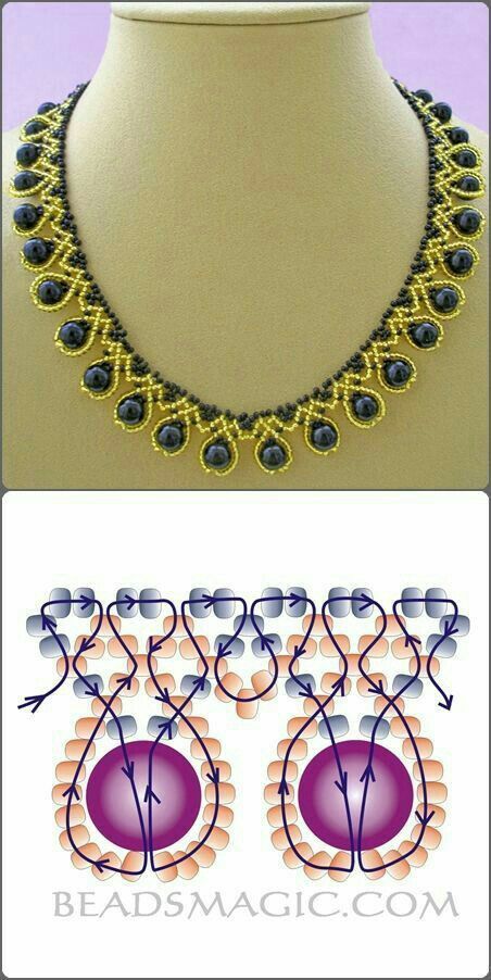 #Basteln #Beadwork #a # Halskette Machen Sie eine Halskette - my-pins