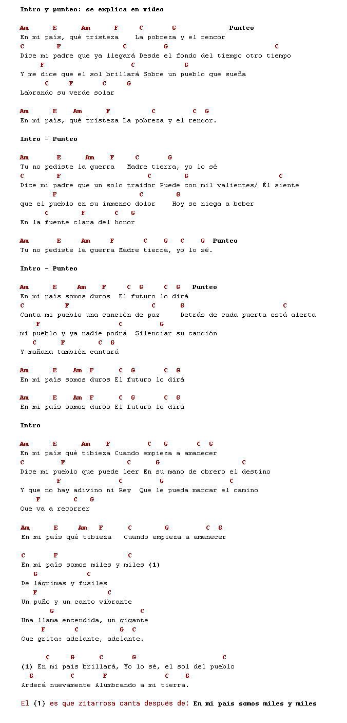Adagio En Mi País Alfredo Zitarrosa Letras Y Acordes Clases De Guitarra Canciones