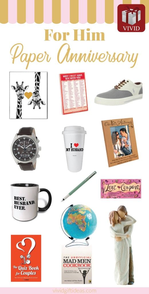 25 Paper Anniversary Gift Ideas For Him Pinterest Paper Anniversary Gifts For Him First Wedding Gift Ideas Husband