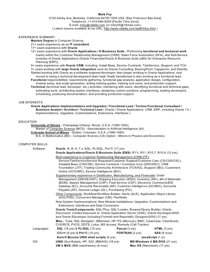 Free Sample Functional Resume Templates - http\/\/wwwresumecareer - oracle functional consultant resume Free Sample Functional Resume Templates - http\/\/wwwresumecareer - oracle functional consultant resume