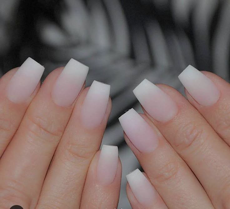 These Matte Ombré French Acrylics Nails No Polish These Matte Ombré French Acrylics Nails No Polish Pinterest Acrylic And Nail Designs