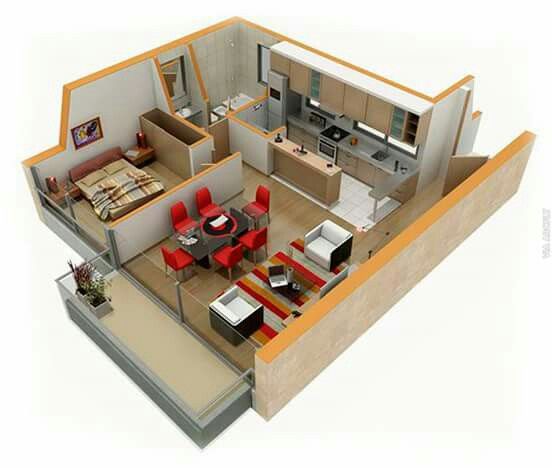 One bedroom house apartment plans One bedroom house apartment plans