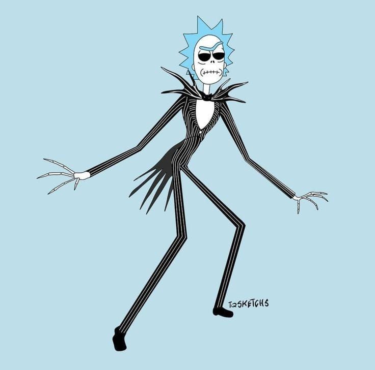 Life Is Too Short Or Too Long For Me To Allow Myself The Luxury Of Living It So Badly Rick And Morty Crossover Rick And Morty Nightmare Before Christmas