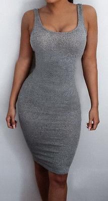 Sexy Women Summer Sleeveless Bodycon Dress