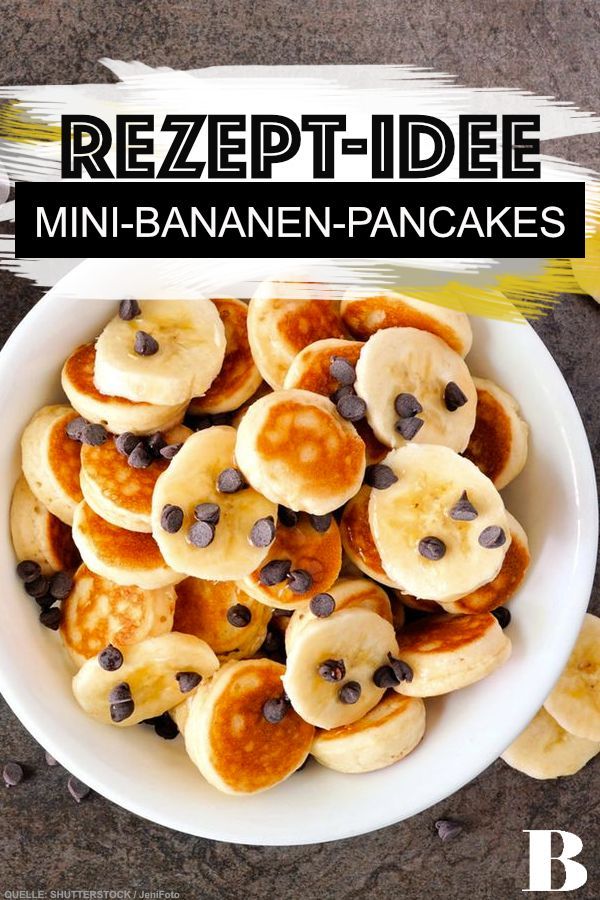 Bananen Mini-Pancakes | Recipe | Baby food recipes, Yummy food ...